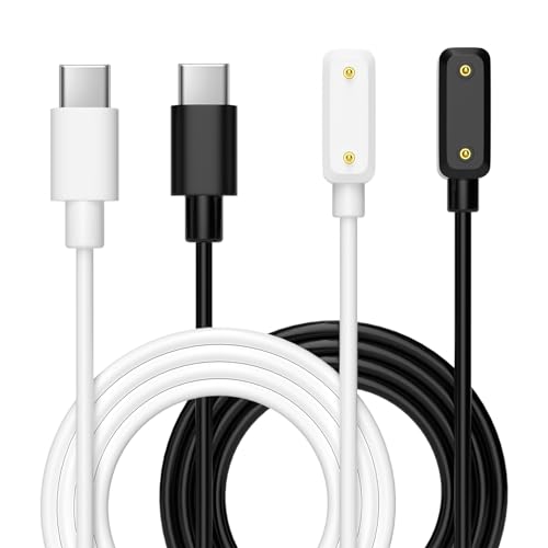 Qoosea 2 Stück Ladekabel Magnetisches Ladegerät für Samsung Galaxy Fit 3, Ladegerät Adapterkabel, Magnetisches Ladekabel USB Magnetisches Smartwatches Ladekabel von Qoosea