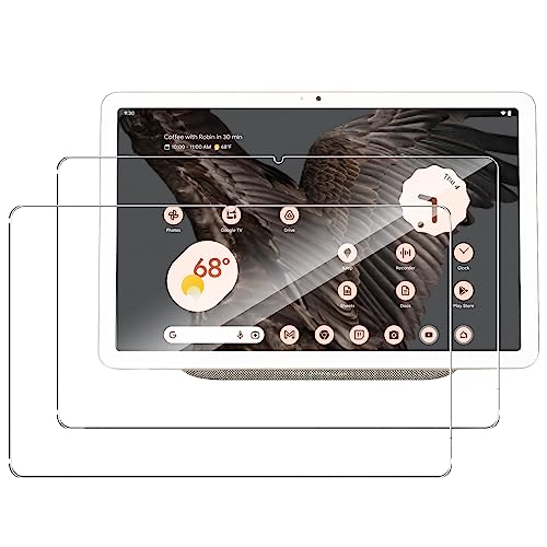 Qoosea 2 Stücke Schutzfolie für Google Pixel Tablet 2023, HD 9H Härte Gehärtetes Glas Folie für Google Tablet Anti-Kratzer Displayschutzfolie Anti-Öl Anti-Bläschen Screen Protector von Qoosea