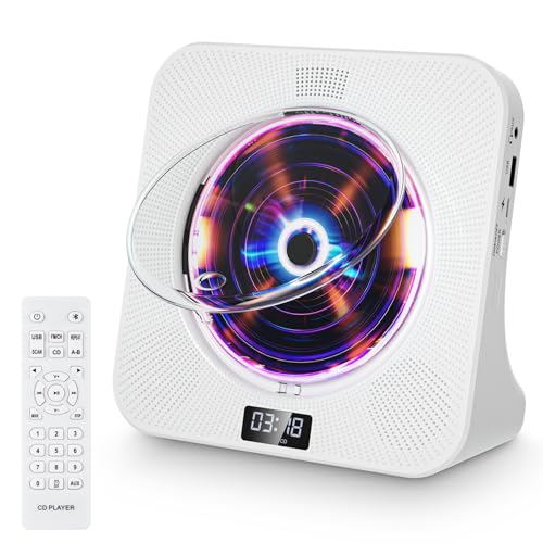 Qoosea Desktop CD Player Bluetooth CD-Spieler mit Lautsprechern für Zuhause Tragbarer CD-Player mit Fernbedienung Qoosea Desktop CD Player Bluetooth CD-Spieler mit Lautsprechern für Zuhause Tragbarer CD-Player mit Fernbedienung von Qoosea