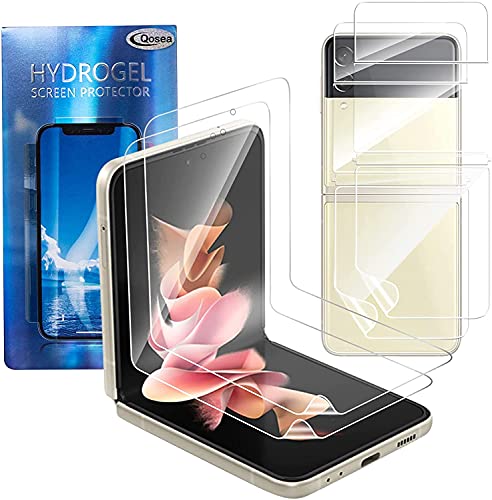 Qoosea Displayschutzfolie für Samsung Galaxy Z Flip 3 5G, High-Definition, volle Abdeckung, kratzfest, blasenfrei, flexible TPU-Folie, Displayschutzfolie weich von Qoosea