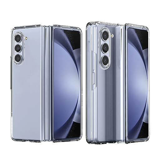 Qoosea Hülle für Samsung Galaxy Z Fold 5, Ultra Dünn Handyhülle Harte PC Faltbare Case Kratzfest Stoßfestigkeit Durchsichtig Schutzhülle Nie Vergilbung Cover für Galaxy Z Fold 5 2023 -Transparent von Qoosea