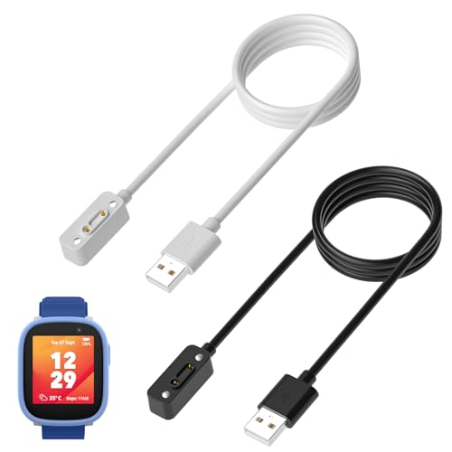 Qoosea Ladekabel Magnetisches Ladegerät für Xplora X6 play, IP68 Wasserdichtes Ladegerät Adapterkabel, Magnetisches Ladekabel USB Magnetisches Smartwatches Ladekabel von Qoosea