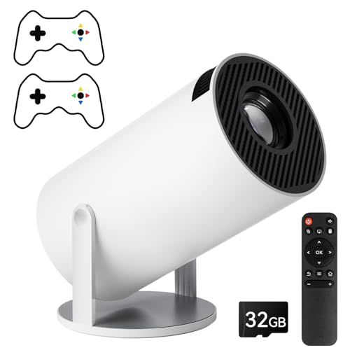 Qoosea Mini Beamer mit 2 Joystick 4K Bluetooth 5.2 Tragbarer Spiel Projektor 180° Drehbarer Android 12 WiFi 6 Auto Keystone Outdoor Film Projektor Kompatibel mit Telefon Laptop PC TV Stick USB Qoosea Mini Beamer mit 2 Joystick 4K Bluetooth 5.2 Tragbarer Spiel Projektor 180° Drehbarer Android 12 WiFi 6 Auto Keystone Outdoor Film Projektor Kompatibel mit Telefon Laptop PC TV Stick USB von Qoosea