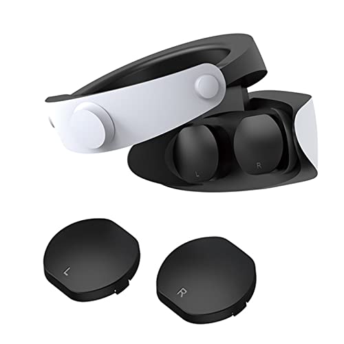 Qoosea Objektiv Schutzhülle für PS VR2, Silikon PS VR 2-Brillen Objektivschutzkappe, Staubdichter und Kratzfester VR2-PS VR2 Objektiv Schutzabdeckung, VR-Brillen Zubehör (Schwarz) von Qoosea