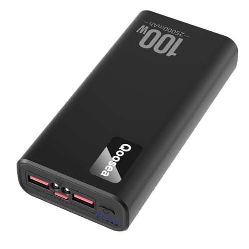 Qoosea Power Bank, 100W Powerbank 20000mAh mit USB-C Input & Output Externer Handyakkus von Qoosea