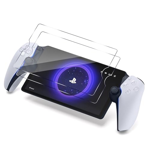 Qoosea Schutzfolie für PS5 PlayStation Portal 2 Stück, 9H Härte Panzer Schutz Glas Folie Anti- Kratzer HD-Klar Displayschutzfolie von Qoosea