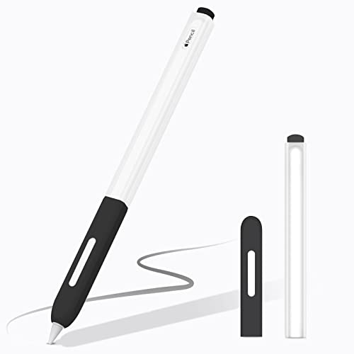 Qoosea Schutzhülle für Apple Pencil 2. Generation Weiche Silikonhülle Transparent Klar Design Halter Schutzhülle Zubehör Kompatibel mit Apple Pencil 2. Generation, iPad Pro 11 12,9 Zoll von Qoosea