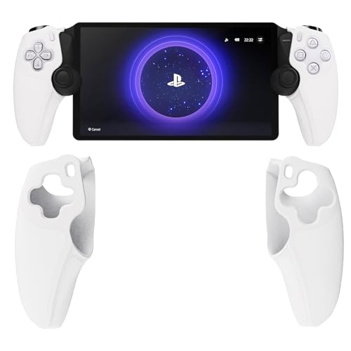 Qoosea Silikon Hülle Kompatibel mit Sony Playstation Portal Remote Player, Anti-Kratzer TPU Case Cover Stoßfest Schutzhülle für PS5 Portal- Weiß von Qoosea