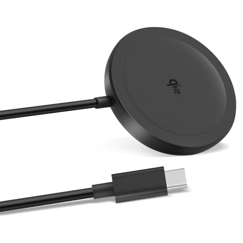 Qoosea Wireless Ladegerät Magnetischer Kabelloser Ladegerät Qi2 Zertifiziertes Magsafe-Ladegerät 15W USB-C Schnellladekabel (1,2m) für iPhone 15Pro Max/15 Pro/15/15 Plus/14/13/12 AirPods 3/2/Pro Qoosea Wireless Ladegerät Magnetischer Kabelloser Ladegerät Qi2 Zertifiziertes Magsafe-Ladegerät 15W USB-C Schnellladekabel (1,2m) für iPhone 15Pro Max/15 Pro/15/15 Plus/14/13/12 AirPods 3/2/Pro von Qoosea