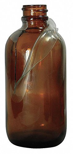 Qorpak gla-00951 Sicherheit beschichtet Bernstein Boston rund Flasche mit 22–400 Hals Finish, 4 oz (128 Stück) von Qorpak