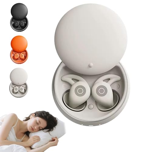 Qosigote Novonell Snooze Pods Pro, Snoozepods Pro -Schlafkopfhörer, Anti Schnarch-Kopfhörer Für Seitenschläfer, Ultrabequem & Geräuschfrei Schlafen Mit ANC (Grau) von Qosigote