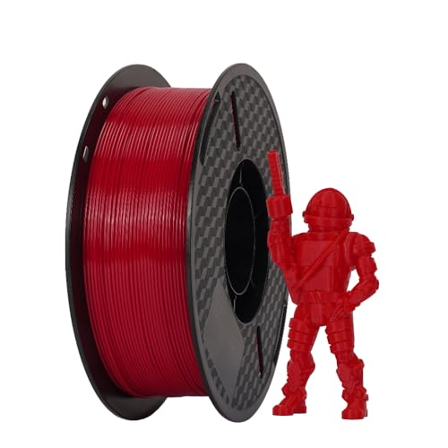 Hochgeschwindigkeit PETG 3D -Druckerfilament 1,75 mm Hyperdruckfilament 1 kg (2,2 lbs) Spulen 3D -Druckmaterial Genauigkeit ± 0,02 mm Gelbgelb (Red) von Qotolite