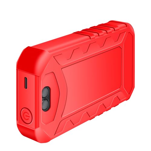 Qotolite Digitalmultimeter All-in-One-Tester, NCV-Erkennung mit automatischer Bereichswahl, Taschenlampe mit LCD-Hintergrundbeleuchtung, für Elektriker und Heimwerker (Red) von Qotolite