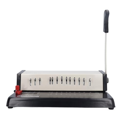 Qotolite Manual Comb Binder, A4 A5 A6 Paper Puncher, Punches bis zu 25 Blätter, einstellbare Margin, robustes Design, für Heimbüro, Druckgeschäfte und Unternehmen Qotolite Manual Comb Binder, A4 A5 A6 Paper Puncher, Punches bis zu 25 Blätter, einstellbare Margin, robustes Design, für Heimbüro, Druckgeschäfte und Unternehmen von Qotolite