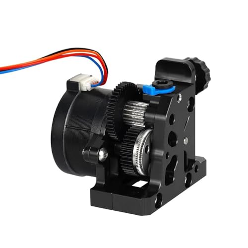 Qotolith All Metal Dual Gear Extruder -Kit, Hochdrehmoment 9,5: 1 Getriebe, CNC bearbeitete robuste Build, für Ender 3 Cr 10 3D -Drucker (Black) von Qotolite