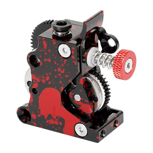 Qotolith All Metal Helical Gear Extruder, CNC bearbeitet, Verschleißgetriebe, breite Filamentkompatibilität für CR 10, Ender 3, Ender 3 V2 3D -Drucker von Qotolite