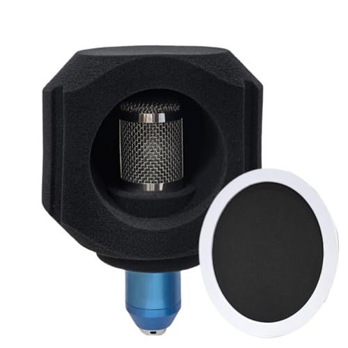 Mikrofon Isolation Shield, Mikrofon Filter Reflexion Reduktion Shield, Reflexionsfilter für Aufnahmestudios, Professionelle tragbare Schalldichte Abdeckung, für Rundfunk Mikrofon Isolation Shield, Mikrofon Filter Reflexion Reduktion Shield, Reflexionsfilter für Aufnahmestudios, Professionelle tragbare Schalldichte Abdeckung, für Rundfunk von Qoukonao