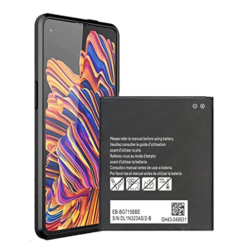 [4500mAh] Akku für Galaxy Xcover Pro verbesserter Hochleistungs-Ersatzakku, passend für Samsung Galaxy Xcover Pro/Xcover 6 Pro EB-BG715BBE G715F GH43-04993A SM-G715 SM-G715U Akku.ohne NFC von Qoutmcuy