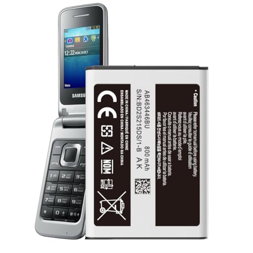 AB463446BU Akku,800mAh Ersatzakku für Samsung GT-C3520 GT-C3300|E1050|E1070|SGH-E210|E250|E251|E380(Akku-Austausch ohne NFC) AB463446BU Akku,800mAh Ersatzakku für Samsung GT-C3520 GT-C3300|E1050|E1070|SGH-E210|E250|E251|E380(Akku-Austausch ohne NFC) von Qoutmcuy