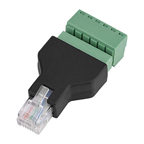 Qqmora 1 St¨¹ck Ethernet Schraubklemmen Adapter RJ12 6P6C Stecker auf 6 Pin Schraubklemmen Stecker,Video und Peripherieger?te von Qqmora