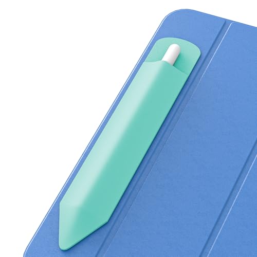 Qreninv Apple Pencil Hülle für 1./2. Generation und Pro Modelle, Elastische Tasche mit Befestigungsfunktion anTablets, Hülle, Grün von Qreninv