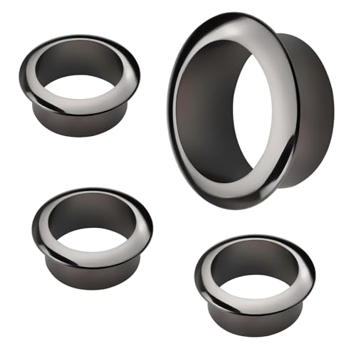 Qrity 4 Stück Kabeldurchführung Schreibtisch Kunststoff Kabeldurchlass Ø 50 mm (2 Zoll) für Wand & Tische von Qrity