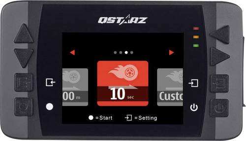 Qstarz LT-6000S GPS Laptimer Fahrzeugtracker Schwarz, Orange von Qstarz