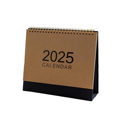 2025 Schreibtischkalender Jahr Kalender Einfacher Taschenkalender Stand Kalender Desktop Kalender Jährlicher Planer Kalender von Qsvbeeqj