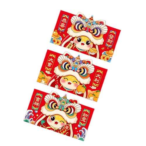 6 x traditionelle Briefumschläge für das Schlangenjahr, festliche Geldumschläge, Papier, Geldpakete, geeignet für Hochzeiten und Geburtstage 6 x traditionelle Briefumschläge für das Schlangenjahr, festliche Geldumschläge, Papier, Geldpakete, geeignet für Hochzeiten und Geburtstage von Qsvbeeqj
