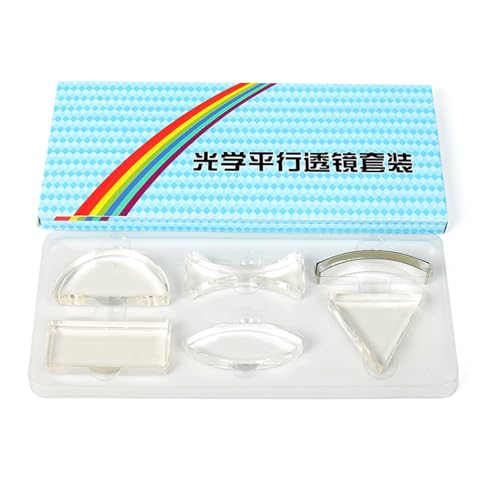 6pcs Acryl Optische Linse Triangular Semiccular Rechteck Konkave Biconvex Linsenklasse Physikunterrichtshilfen 6pcs Acryl Optische Linse Triangular Semiccular Rechteck Konkave Biconvex Linsenklasse Physikunterrichtshilfen von Qsvbeeqj