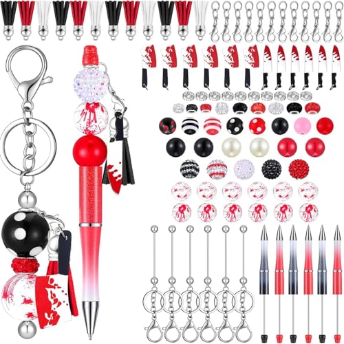86pcs Halloween Perlenstift Perlen Schlüsselbund Set Für Lehrer Schüler Abschlusszeit Weihnachten Halloween Supply von Qsvbeeqj