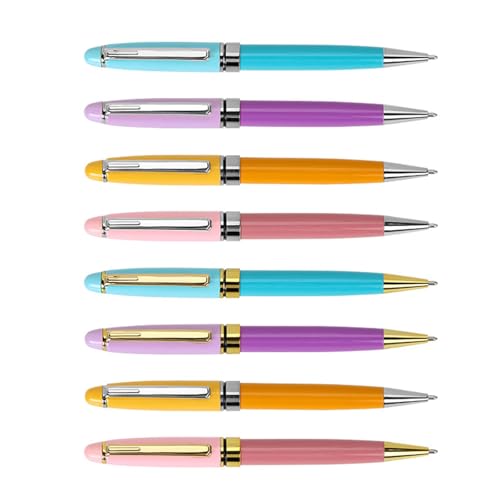 8pcs Twist Action Metal Kugelschreiber Signierstift Stift Stift Clip Dreh Zum Öffnen Des Gästeschilds In Der Schließstallstift In Stift von Qsvbeeqj