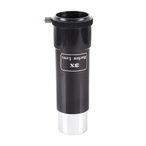 Allgemeiner Barlow-T-Adapter, 3,2 cm (1,25 Zoll), Zylinder, Barlow-Adapter für verbesserte Vergrößerung und Fotografie von Qsvbeeqj