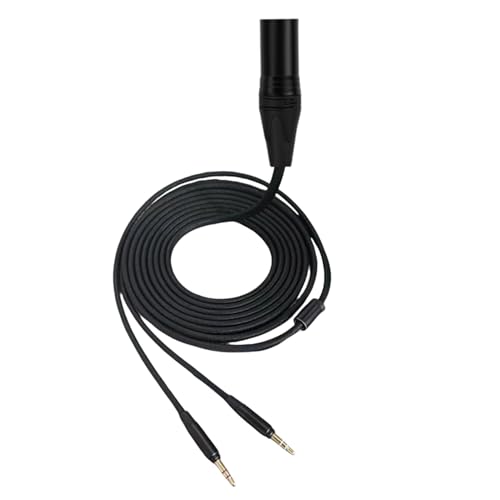Ersatz-Kopfhörerkabel, 4-polig, XLR auf zwei 3,5 mm für 2. / T5P Kopfhörer-Headset-Linie Ersatz-Kopfhörerkabel, 4-polig, XLR auf zwei 3,5 mm für 2. / T5P Kopfhörer-Headset-Linie von Qsvbeeqj