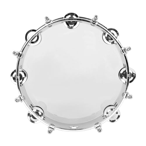 Metallglocken Hand Gehaltene Percussion Trommel Mit Ergonomischem 10 Zoll Doppelreihe Rundes Musical Metallglocken Hand Gehaltene Percussion Trommel Mit Ergonomischem 10 Zoll Doppelreihe Rundes Musical von Qsvbeeqj