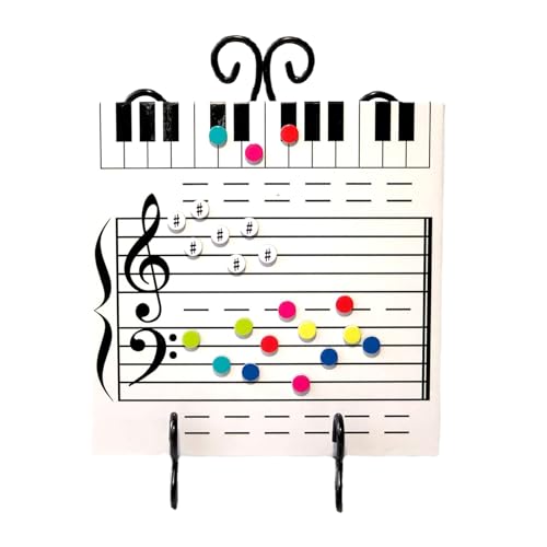 Music Board Für Kinderstudent Mit Reibungslosen Schreibflächen Und Magnetischen Funktionen Trockenlöschter Musik Note Lesen Whiteboard von Qsvbeeqj