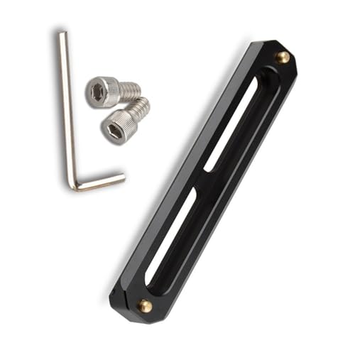 NATOs Schienen mit Schnellentriegelung, 10 cm, mit 6,35 mm Schrauben und Befestigungsschlitzen für DSLR-Kamera-Käfig-Zubehör, NATO-Klemmgriff NATOs Schienen mit Schnellentriegelung, 10 cm, mit 6,35 mm Schrauben und Befestigungsschlitzen für DSLR-Kamera-Käfig-Zubehör, NATO-Klemmgriff von Qsvbeeqj