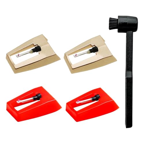 Plattenspieler-Ersatznadel für Plattenspieler, Ersatznadel mit Reinigungsbürste für Phonographie Plattenspieler-Ersatznadel für Plattenspieler, Ersatznadel mit Reinigungsbürste für Phonographie von Qsvbeeqj