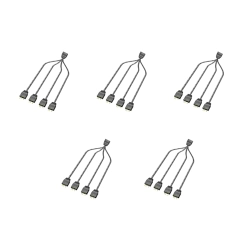 Qsvbeeqj 1 4 ARGB 5V 3Pin Verlängerungskabel 33 cm LED PC Streifenlichtlinie LED Streifenkabel 1 4 ARGB LED 3Pin 5V Verlängerungskabel Y von Qsvbeeqj