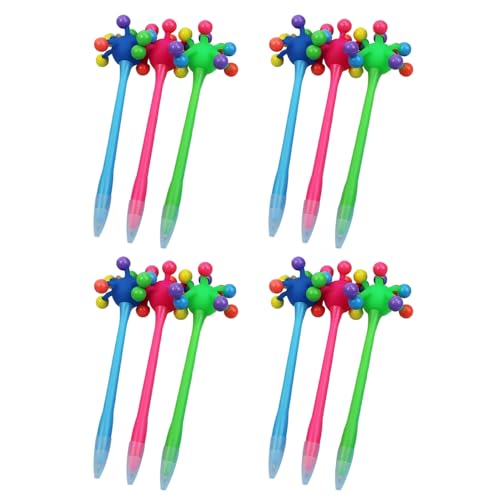 Qsvbeeqj 12pcs Dekompression Kugelschreiber Funny Beads Ballpoint Stift Office Schreibstift Für Kid Boy Student Klasse Belohnung von Qsvbeeqj