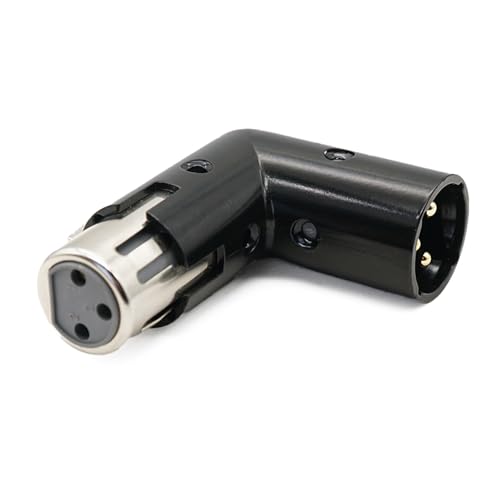 Qsvbeeqj 3-poliger Stecker auf Buchse, Winkeladapter für Mischpult und Mikrofon Qsvbeeqj 3-poliger Stecker auf Buchse, Winkeladapter für Mischpult und Mikrofon von Qsvbeeqj