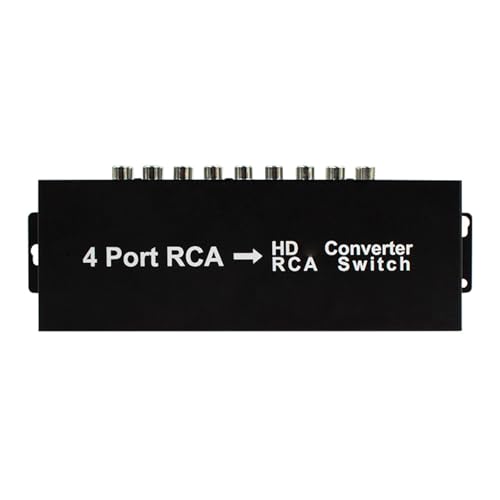 Qsvbeeqj 4-Port-Switcher auf HDTV-Port-Konverter, 4 Eingänge für PC-Spielekonsolen und mehr, kein Treiber erforderlich Qsvbeeqj 4-Port-Switcher auf HDTV-Port-Konverter, 4 Eingänge für PC-Spielekonsolen und mehr, kein Treiber erforderlich von Qsvbeeqj