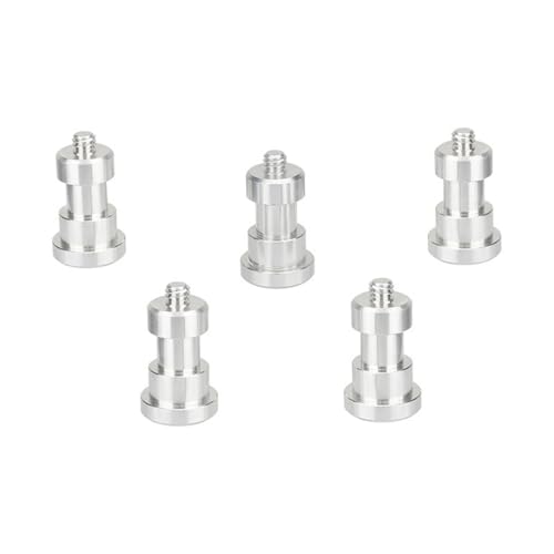 Qsvbeeqj Aluminium-Lichtstativ, 5 Stück/Set, Stecker auf Buchse, Schraubadapter, Standard 1/4 Zoll Stecker, Konverter für alle Gelegenheiten Qsvbeeqj Aluminium-Lichtstativ, 5 Stück/Set, Stecker auf Buchse, Schraubadapter, Standard 1/4 Zoll Stecker, Konverter für alle Gelegenheiten von Qsvbeeqj