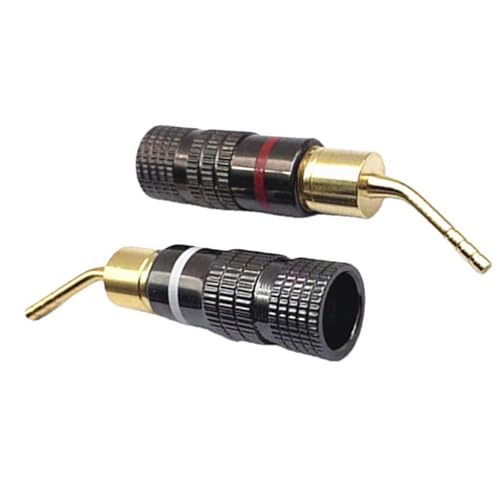 Qsvbeeqj Bananenanschlüsse 2mm Lautsprecher Drahtstopfen Mit Schraubenverriegelungsverriegelungsbananenverstärkern Stecker Schallkabeladapter von Qsvbeeqj