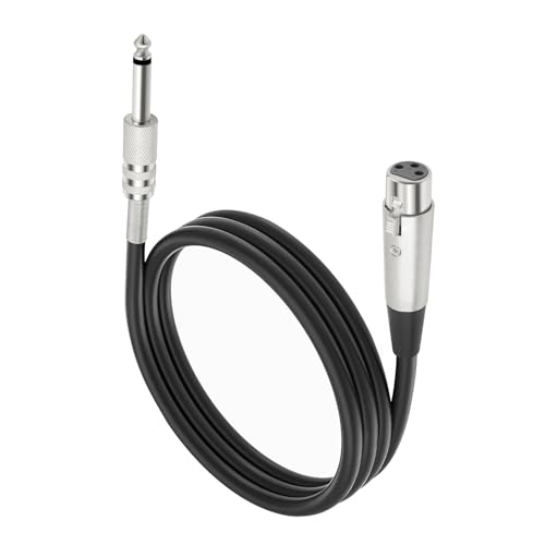 Qsvbeeqj Bühnenausführungen MIC Kabel 1/4 "bis Weibliches Unausgeglichenes Mikrofonkabel Minimiert Signale Interferenzen Draht Qsvbeeqj Bühnenausführungen MIC Kabel 1/4 "bis Weibliches Unausgeglichenes Mikrofonkabel Minimiert Signale Interferenzen Draht von Qsvbeeqj