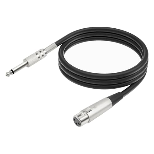 Qsvbeeqj Bühnenausführungen MIC Kabel 1/4 "bis Weibliches Unausgeglichenes Mikrofonkabel Minimiert Signale Interferenzen Draht Qsvbeeqj Bühnenausführungen MIC Kabel 1/4 "bis Weibliches Unausgeglichenes Mikrofonkabel Minimiert Signale Interferenzen Draht von Qsvbeeqj