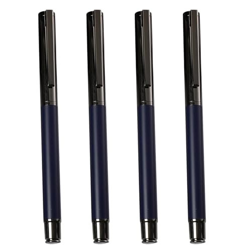 Qsvbeeqj Gelschreiber, Unterschriften, glattes Schreiben, Schreibwaren-Stift, neutraler Stift, Metallstift, Schulbedarf, 0,5 mm, 4 Stück Qsvbeeqj Gelschreiber, Unterschriften, glattes Schreiben, Schreibwaren-Stift, neutraler Stift, Metallstift, Schulbedarf, 0,5 mm, 4 Stück von Qsvbeeqj