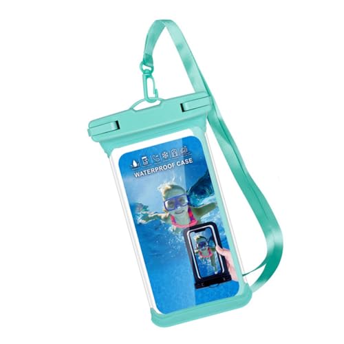 Qsvbeeqj Handytasche, IPX8, wasserabweisend, für Schwimmen, Strand, unverzichtbar für Reisen, Grün Qsvbeeqj Handytasche, IPX8, wasserabweisend, für Schwimmen, Strand, unverzichtbar für Reisen, Grün von Qsvbeeqj