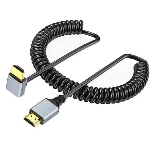Qsvbeeqj Hochgeschwindigkeit HDTV Port 2.0 Federskabel Mit Rechtwinklem/gerade Männlich Für 4K Fernseher Und Computermonitore Qsvbeeqj Hochgeschwindigkeit HDTV Port 2.0 Federskabel Mit Rechtwinklem/gerade Männlich Für 4K Fernseher Und Computermonitore von Qsvbeeqj
