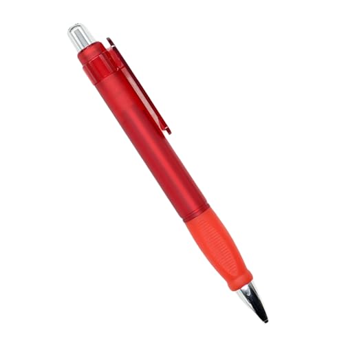 Qsvbeeqj Kugelschreiber mit schwarzer Tinte, 1,0 mm, großer breiter Griff, glatter Schreibstift, Druckstift, Schule, Bürobedarf von Qsvbeeqj